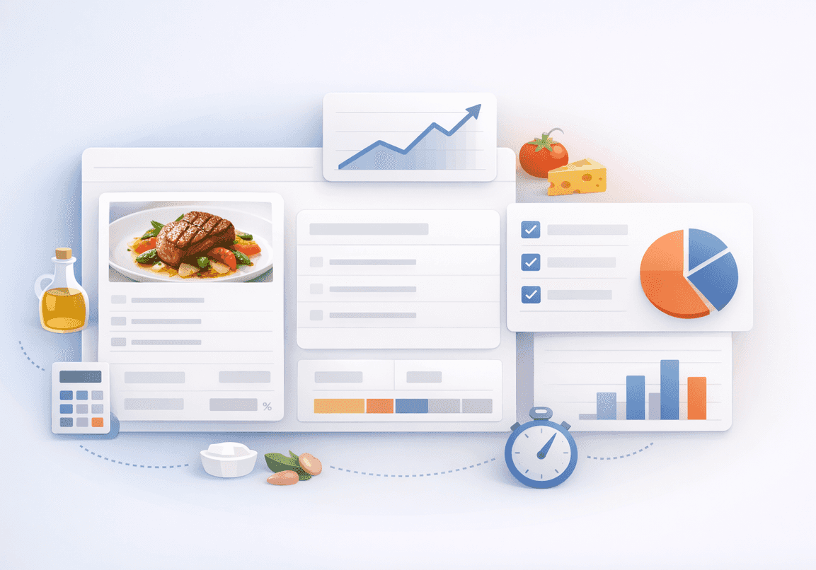 Restik: интерфейс автоматизации общепита — расчёт себестоимости блюд