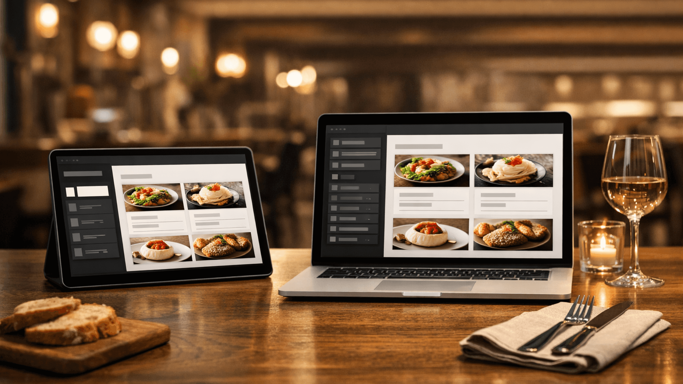 Restik: конструктор меню — шаги в системе
